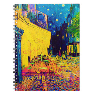 Vincent Van Gogh - Cafe Terrace At Night Pop Art Notebook