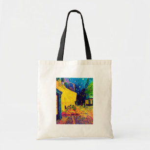 Vincent Van Gogh - Cafe Terrace At Night Pop Art Tote Bag