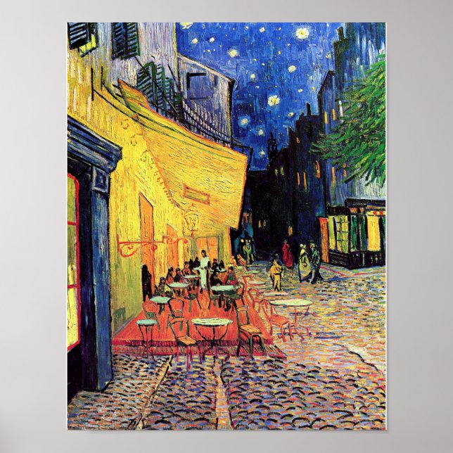 Vincent van Gogh - 'Café Terrace at Night' Poster (Front)