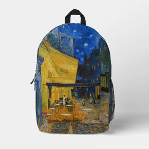 Vincent van Gogh - Cafe Terrace at Night Printed Backpack