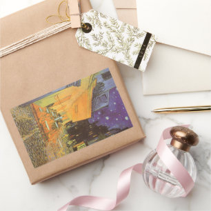 Vincent van Gogh - Cafe Terrace at Night Rectangular Sticker