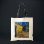 Vincent van Gogh - Cafe Terrace at Night Tote Bag<br><div class="desc">Cafe Terrace on the Place du Forum at Night - Vincent van Gogh,  1888</div>