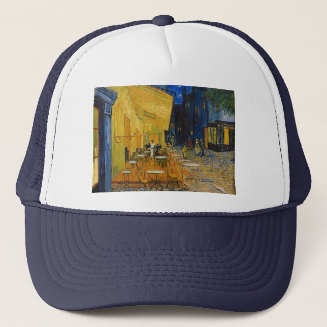 Vincent van Gogh - Cafe Terrace at Night Trucker Hat (Front)