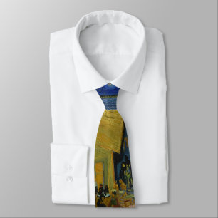 Vincent Van Gogh Cafe Terrace Classic Painting Tie