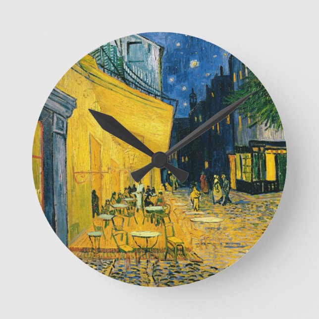 Vincent van Gogh | Cafe Terrace, Place du Forum Round Clock (Front)