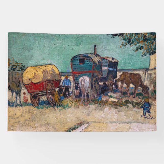 Vincent Van Gogh - Caravans, Gypsy Camp near Arles Banner (Horizontal)