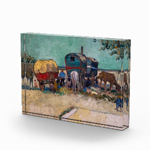 Vincent Van Gogh - Caravans, Gypsy Camp near Arles Photo Block