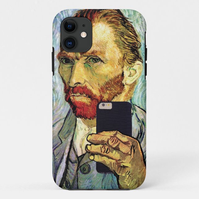 Vincent Van Gogh Cellphone Selfie Self Portrait Case-Mate iPhone Case (Back)