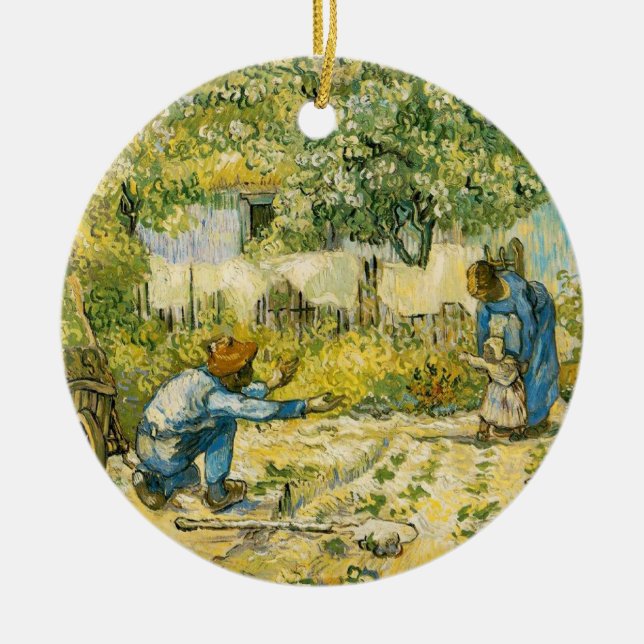 Vincent van Gogh Ceramic Ornament (Front)