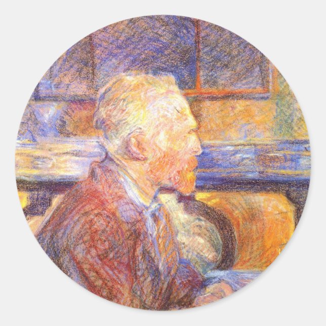 Vincent Van Gogh Classic Round Sticker (Front)
