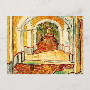 vincent van gogh - corridor in the asylum postcard
