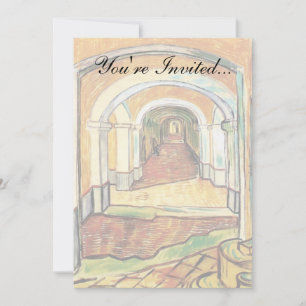 Vincent Van Gogh - Corridor Of Saint Paul Hospital Invitation