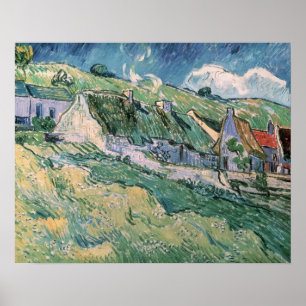 Vincent van Gogh   Cottages at Auvers-sur-Oise Poster