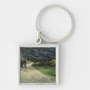 Vincent van Gogh Couple in the Park, Arles, 1888 Key Ring