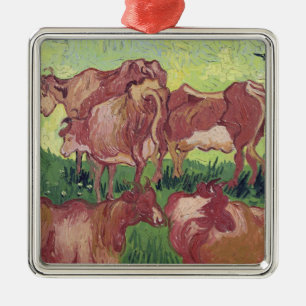 Vincent van Gogh Cows, 1890 Metal Tree Decoration