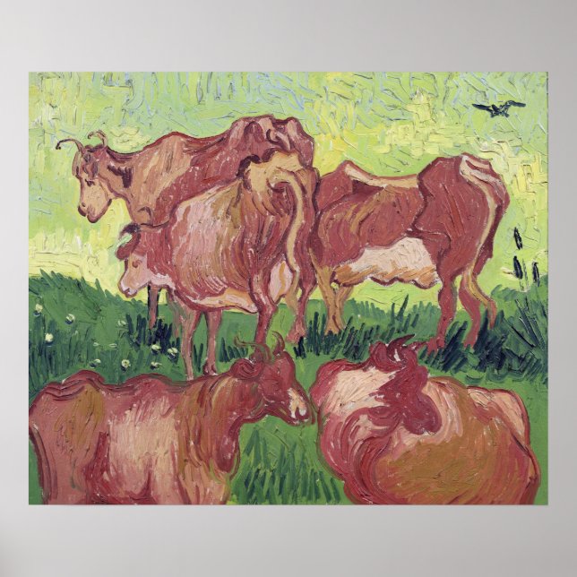 Vincent van Gogh | Cows, 1890 Poster (Front)