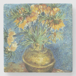 Vincent van Gogh Crown Imperial Fritillaries Stone Coaster