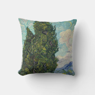 Vincent van Gogh - Cypresses Cushion