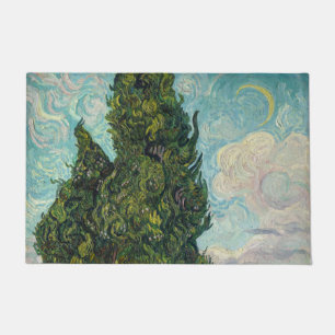 Vincent van Gogh - Cypresses Doormat
