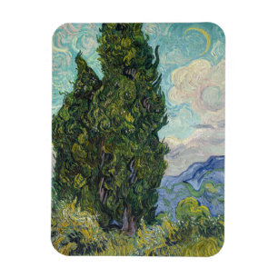 Vincent van Gogh - Cypresses Magnet