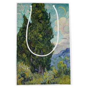 Vincent van Gogh - Cypresses Medium Gift Bag