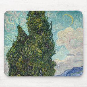 Vincent van Gogh - Cypresses Mouse Pad