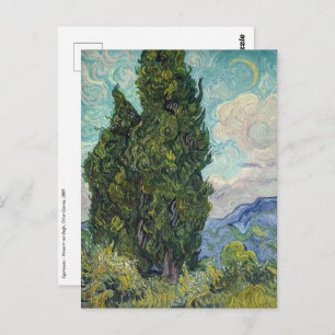 Vincent van Gogh - Cypresses Postcard