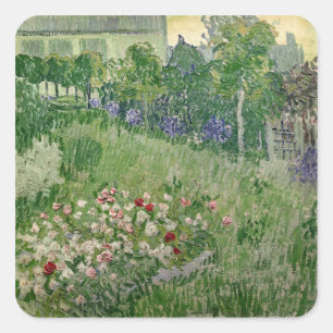 Vincent van Gogh Daubigny's garden, 1890 Square Sticker
