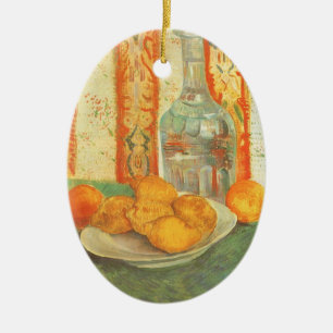 Vincent van Gogh - Decanter and Lemons on a Plate Ceramic Tree Decoration