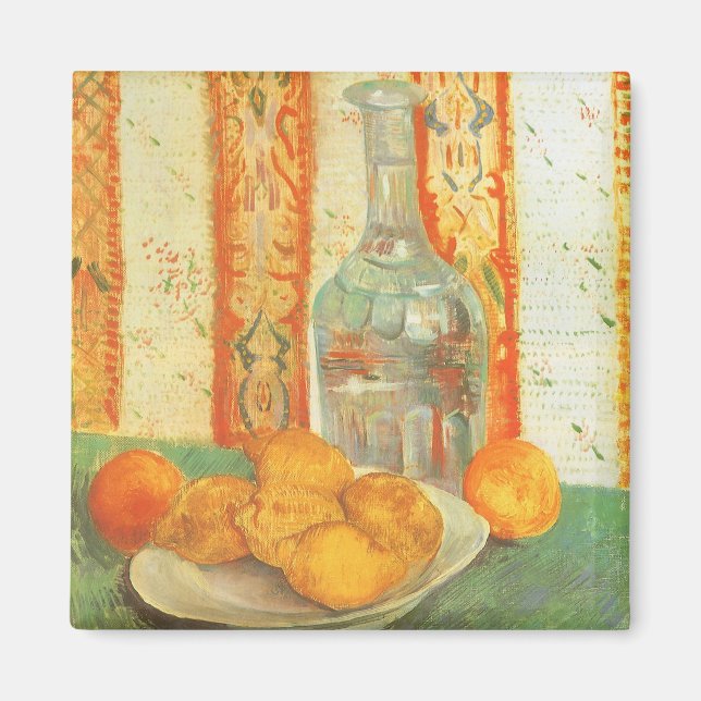 Vincent van Gogh - Decanter and Lemons on a Plate Magnet (Front)