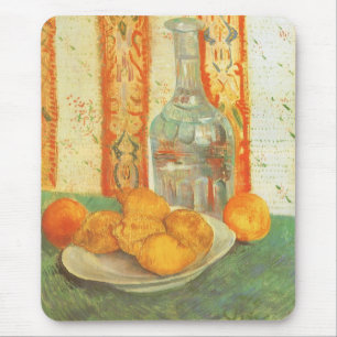 Vincent van Gogh - Decanter and Lemons on a Plate Mouse Pad