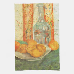 Vincent van Gogh - Decanter and Lemons on a Plate Tea Towel