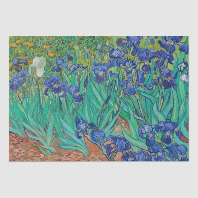 Vincent Van Gogh Decoupage Decoupaging Flowers  Tissue Paper (Front)