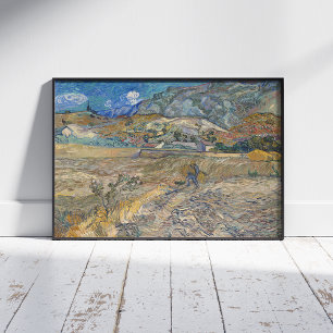Vincent Van Gogh, Enclosed Field with Peasant Photo Print