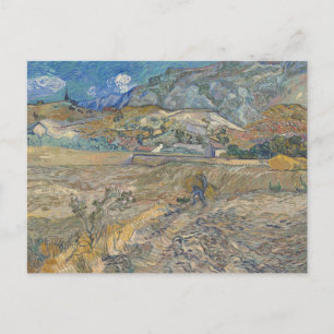 Vincent Van Gogh, Enclosed Field with Peasant Postcard