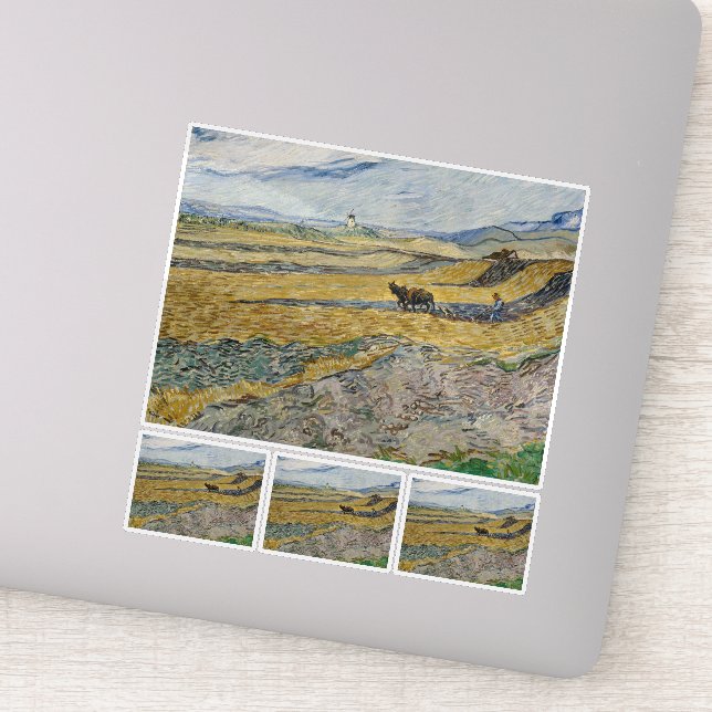 Vincent Van Gogh, Enclosed Field with Ploughman (Detail)