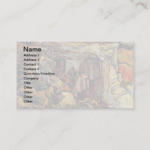Vincent Van Gogh - Entrance To A Quarry Fine Art Business Card