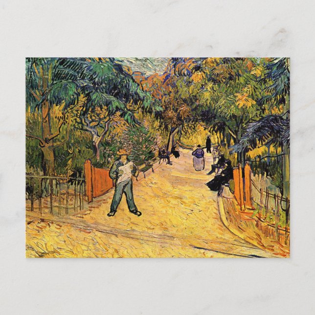 Vincent van Gogh - Entrance to Public Park, Arles Postcard (Front)