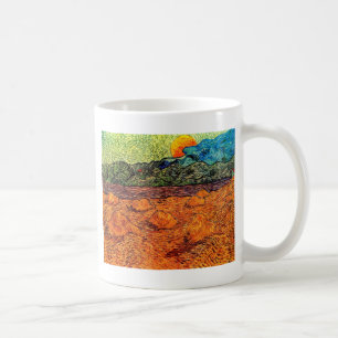 Vincent Van Gogh - Evening Landscape Rising Moon Coffee Mug