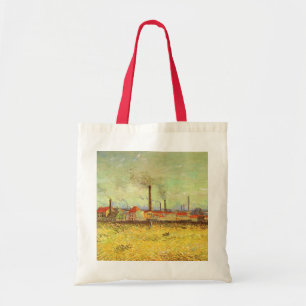 Vincent van Gogh - Factories at Asnieres Tote Bag