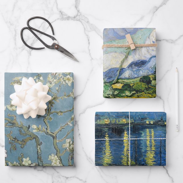 Vincent Van Gogh Famous Paintings Wrapping Paper Sheet (Creator Uploaded)