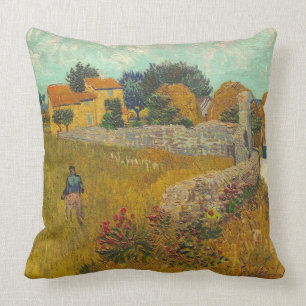 Vincent van Gogh Farmhouse in Provence, 1888 Cushion