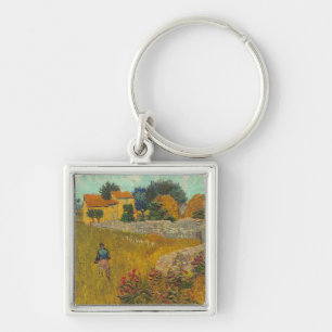 Vincent van Gogh Farmhouse in Provence, 1888 Key Ring
