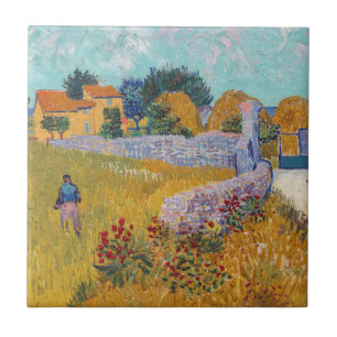 Vincent van Gogh - Farmhouse in Provence Ceramic Tile