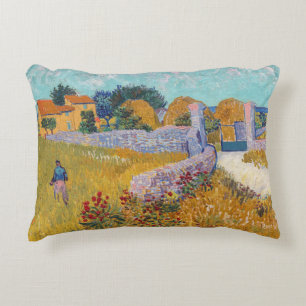 Vincent van Gogh - Farmhouse in Provence Decorative Cushion