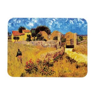 Vincent Van Gogh - Farmhouse In Provence Fine Art Magnet