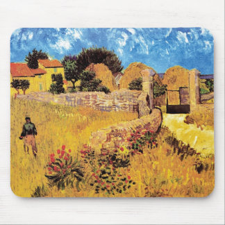 Vincent Van Gogh - Farmhouse In Provence Fine Art Mouse Pad