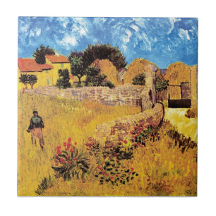 Vincent Van Gogh - Farmhouse In Provence Fine Art Tile