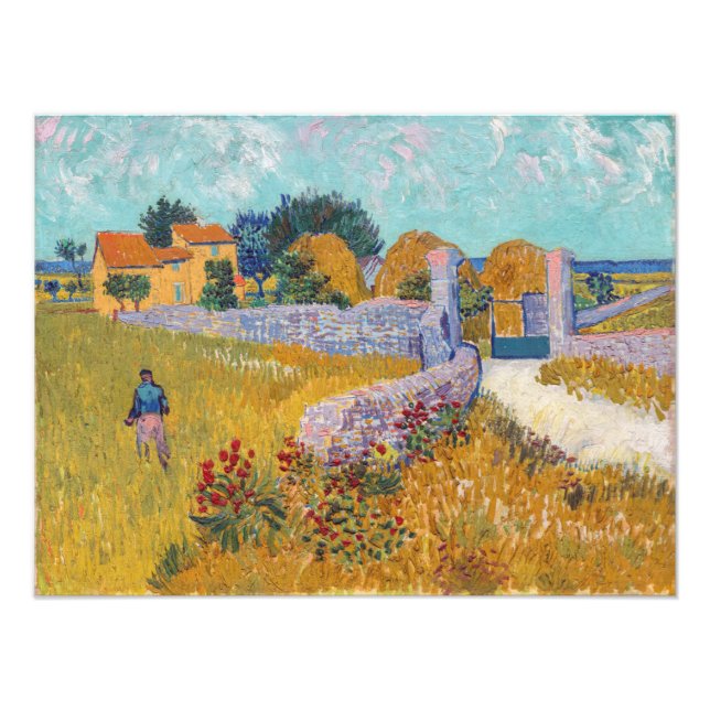 Vincent van Gogh - Farmhouse in Provence Photo Print (Front)