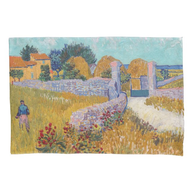 Vincent van Gogh - Farmhouse in Provence Pillowcase (Front)